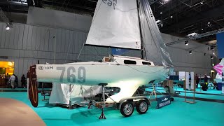 Small 6.3 sailing boat SHARK 24 at 2026 Boot Germany