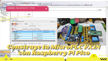 ⚡ Construye tu MicroPLC FX1N con Raspberry Pi Pico W v1.0 para GX Works2 con Modbus RTU RS485