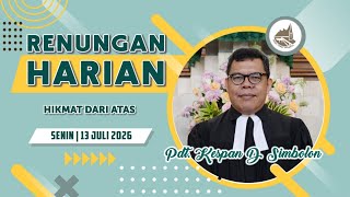 Daily Devotional of HKBP Tebet Resort - Monday, July 13, 2026
