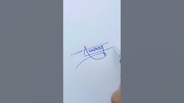 Anurag Signature Design #signature #satishcalligraphy #shorts