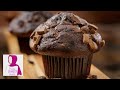 These Bakery Style Double Chocolate Chunk Muffins Don't Need a Mixer | 10 Minute Recipe