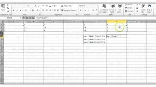 Writing a spreadsheet to Multiply Matrices