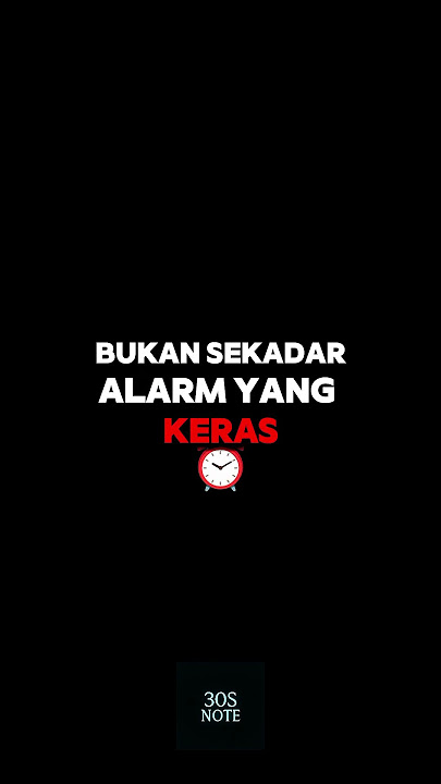 Bangunlah.. | 30SNote