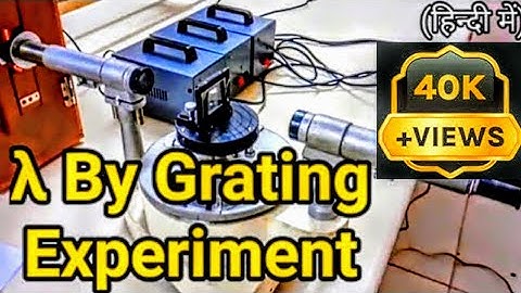 How To Find Wavelength By Diffraction Grating | Engineering Physics