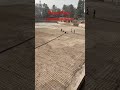 Rcc floor casting with installing filtration system to filter water body