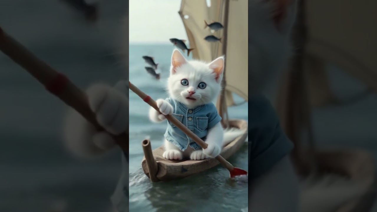 Cute Cat's Fishing Hunt 