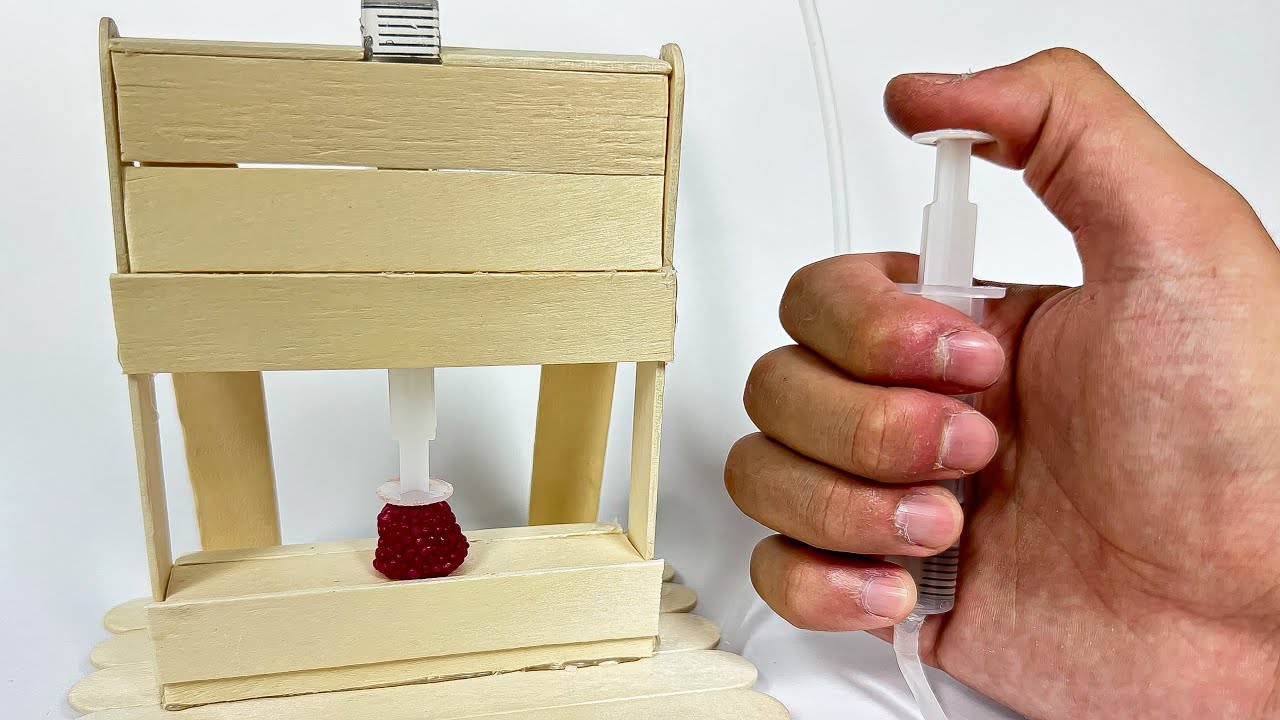 HİDROLİK PRES YAPIMI ( Pascal Prensibi )