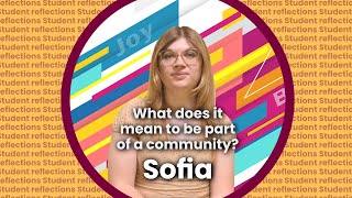 McMaster students reflection what it means to be part of a community! | Sofia