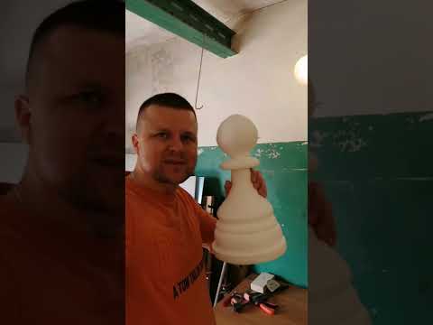 Как быстро отшлифовать #пенопласт #декор #пешка #diy #лайфхак #интересное #класс #своимируками