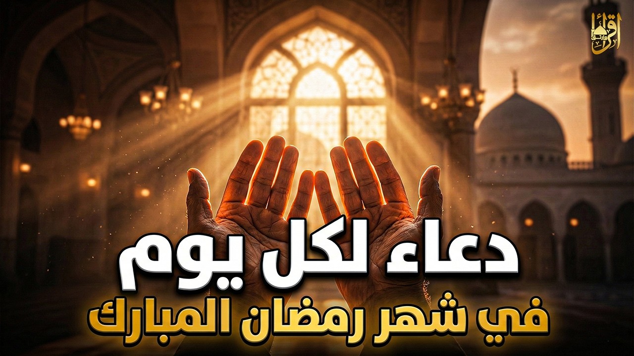 دعاء لكل يوم في شهر رمضان 2026 🤲 دعاء مستجاب للرزق وتفريج الهم وقضاء الحوائج 🌙