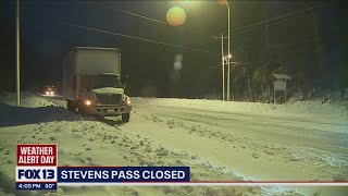 Stevens Pass closed possibly until Saturday | FOX 13 Seattle