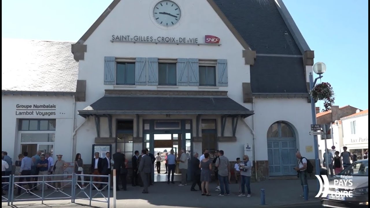 Réouverture de la gare de SaintGillesCroixdeVie (85) YouTube Réouverture de la gare de SaintGillesCroixdeVie (85) YouTube