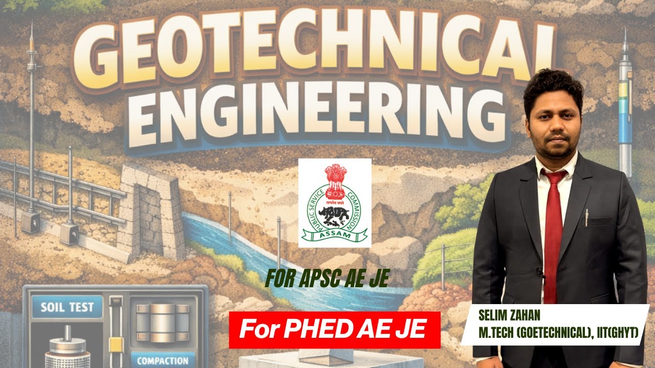 Most Expected APSC AE JE Questions on Geotechnical Engineering | PHED AE JE | Civil Engineering |