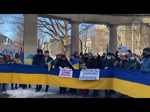 Митинг в поддержку Украины в Монреале // Meeting to support Ukraine in Montreal