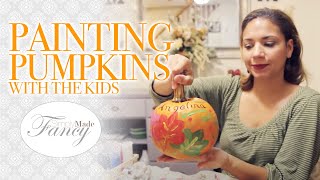 How I Paint Pumpkins with the Kids - DIY