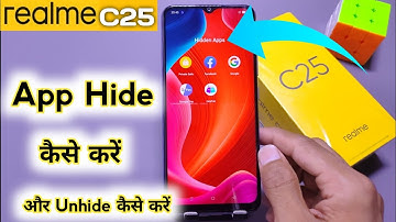 How to hide & Unhide Apps in Realme C25, Realme C25 Hide Apps,  Realme C25 Hide Apps