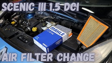 Renault Scenic 3 - How To Change The Air Filter