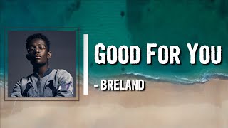 Video thumbnail of "BRELAND - Good For You Lyrics"