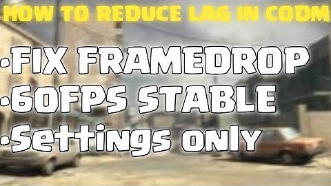 HOW TO REDUCE LAG IN CODM | SETTINGS ONLY