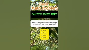 What is the perimeter of a triangle with sides 5 cm, 6 cm, and 7 cm?#shorts