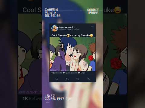 Cool Sasuke 😎 vs pervy Sasuke 🤣 || sasuke edit funk do surprise || naruto edit || sakura skull edit