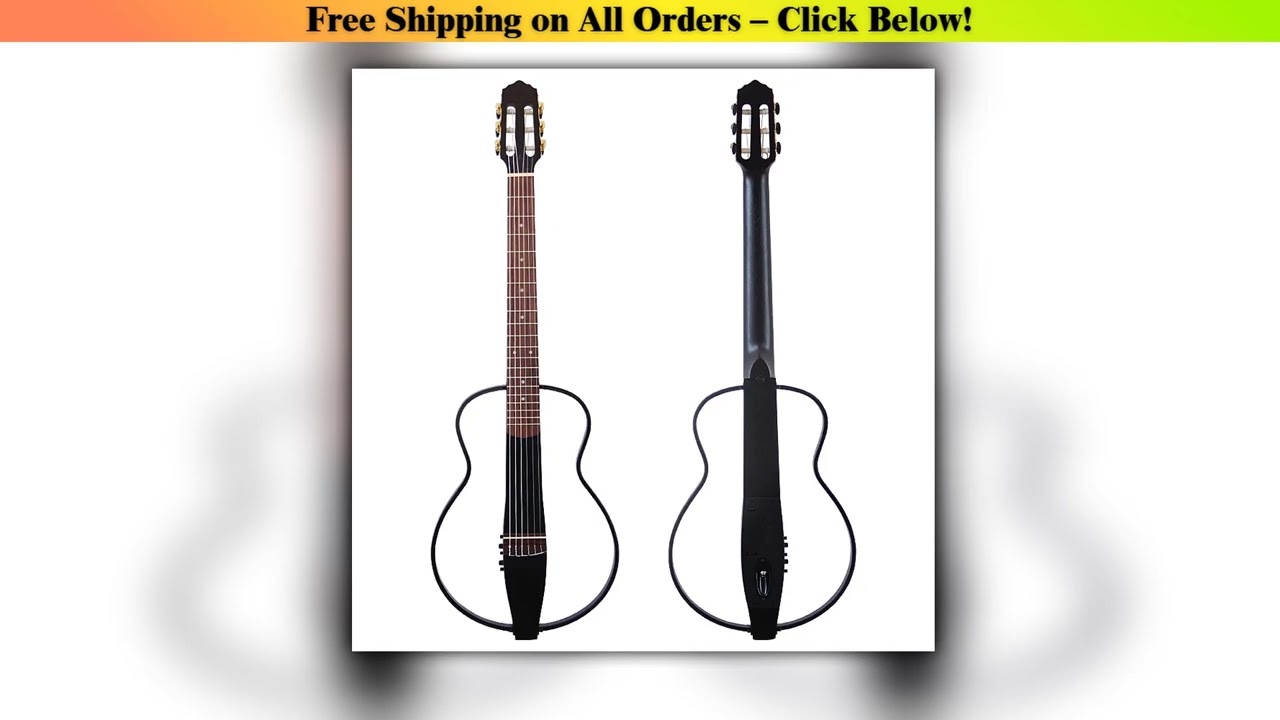 Portable Silent Classical Guitar 39 Inch 6 String Removable Electric Guitar High Quality Travel