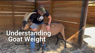 Understanding Goat Weights