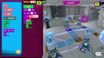 Rabbids Coding level 22 - 3 Stars