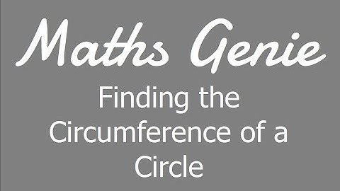 Finding the Circumference of a Circle