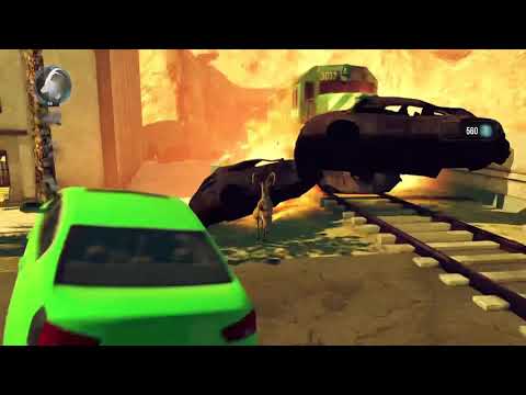 Train vs Cars in Goat Simulator