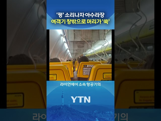 비행 중 창문 '와장창' #shorts / YTN