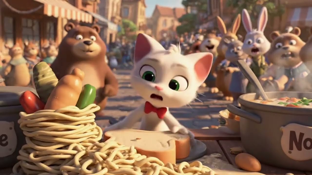 When a Kitten Opens a Breakfast Shop Chaos, Friendship, and Teamwork