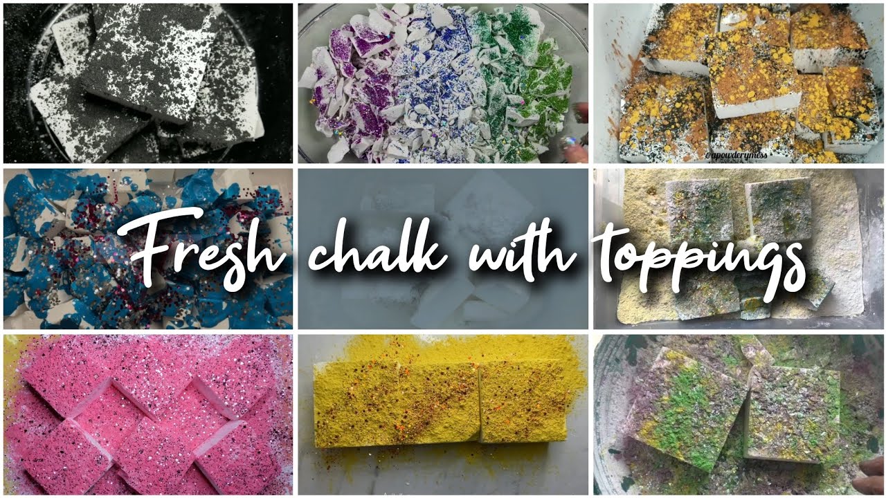 FRESH CHALK topped with random things | sleepaid💤💤 - YouTube