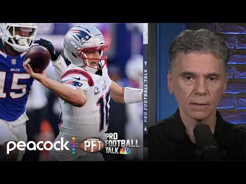 Drake Maye finally breaks out of funk in Patriots' upset win over Bills | PFT PM | NFL on NBC