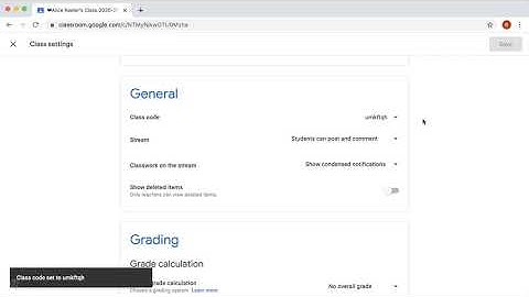 Reset the Google Classroom code