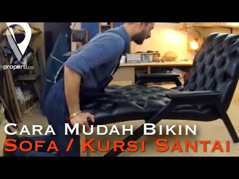 KREATIF Cara  Membuat  Kursi  Sofa Santai  Elegan Leather 