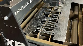 Langmuir crossfire XR plasma table trial run. #custom #plasma #metal #fabrication #diy#sub