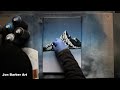 Snowy Mountains - Spray Paint Art