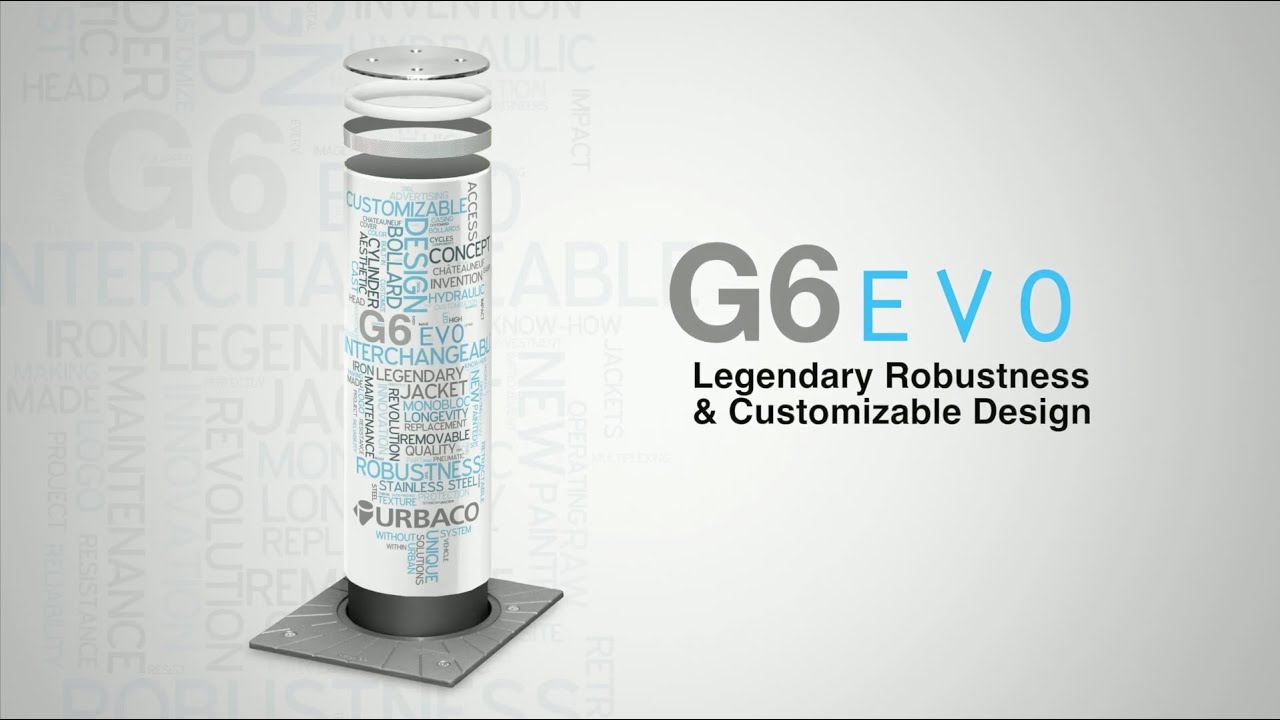 G6 EVO retractable bollard - Legendary robustness and customizable design - URBACO France