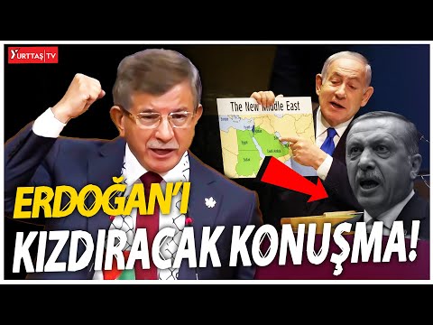 Davutoğlu'ndan Erdoğan'ı çok kızdıracak konuşma! Konu: Filistin!
