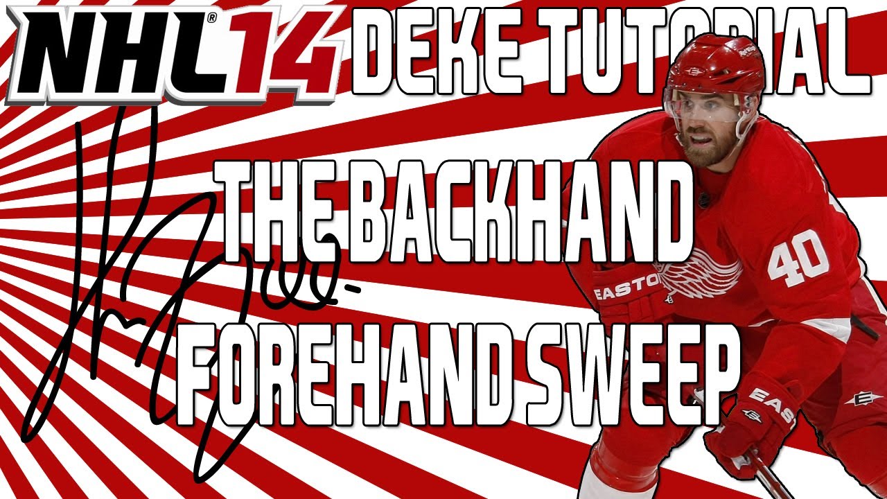 NHL 14: Advanced Deke Tutorial | Backhand Forehand Sweep ( The Zetterberg )