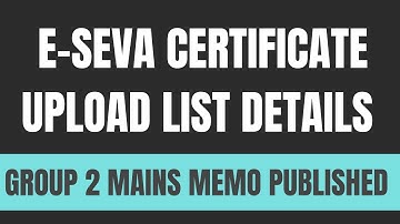 TNPSC Group 2 Mains Memo Published 💯 E-Seva Certificate Upload Details 🔥
