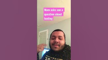 Mom asks son a question about texting #shorts #reaction #subscribe