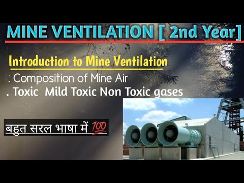 Mine Ventilation | Introduction to Mine Ventilation | 2nd year | Mining ...