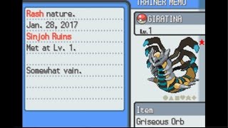 Live Shiny Giratina from the Sinjoh Ruins Cosmic Egg!!!