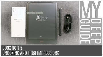 Boox Note 5: Unboxing And First Impressions
