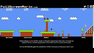 Super Mario Bro Map Generator