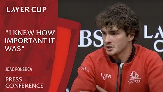 Joao Fonseca Press Conference | Laver Cup 2025 Match 3