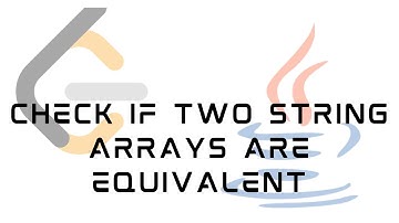 LeetCode 1662 : Check If Two String Arrays are Equivalent | Solution in JAVA