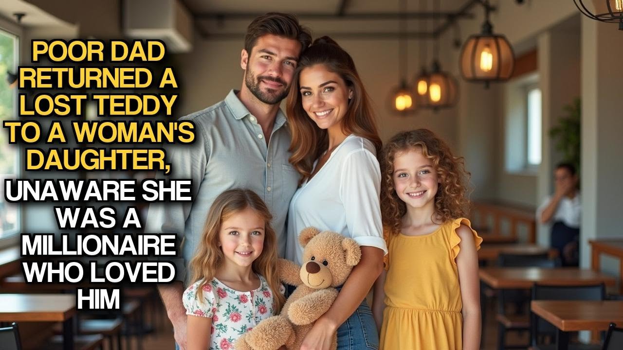 Poor Dad Returned A Lost Teddy To A Woman's Daughter, Unaware She Was A Millionaire Who Loved Him